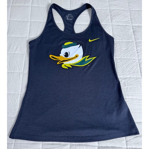 Nike Dri Fit Oregon Ducks Athletic Tank Top Size S Racerback‎ Gray - Picture 3 of 6